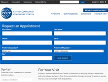 Tablet Screenshot of easternctendoscopycenter.com